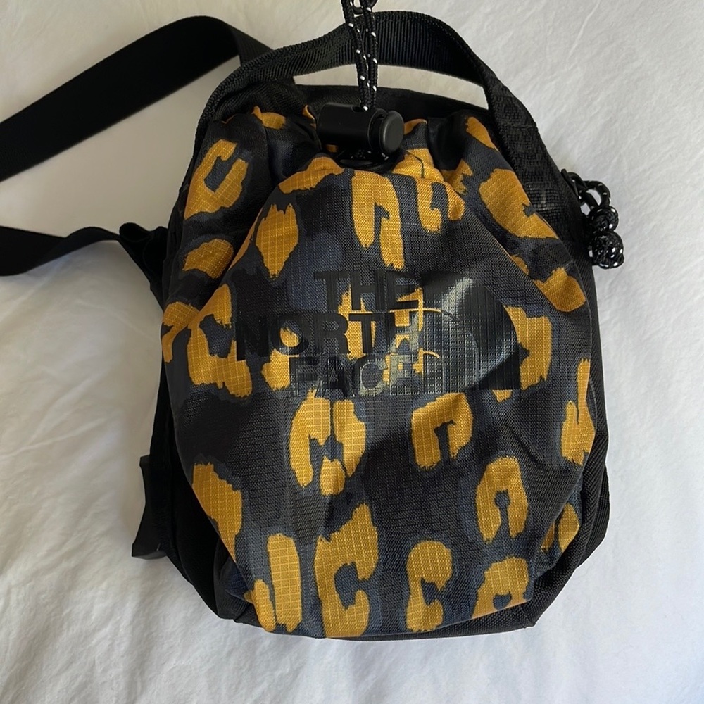 North Face Bozer leopard print cross body bag